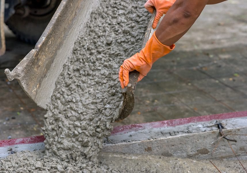 this image shows concrete pouring in Glendale AZ